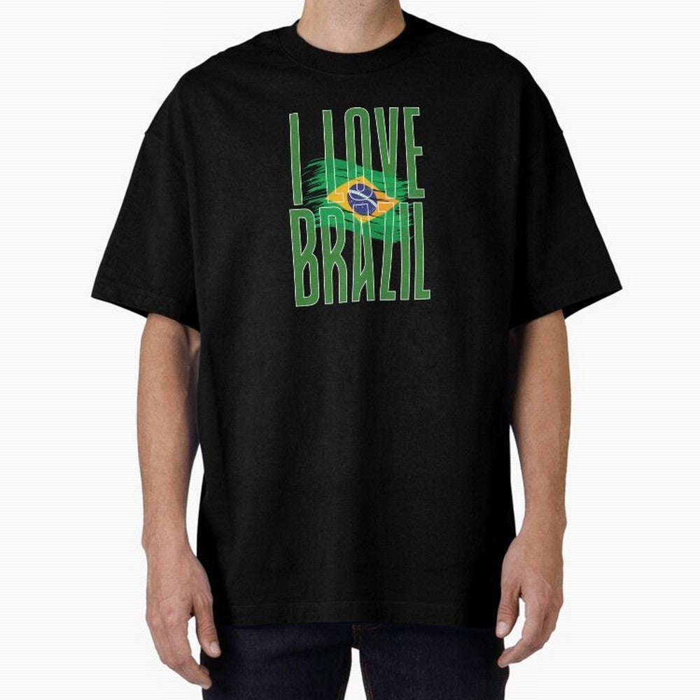 Art I Love BRAZIL Classic T-Shirt Carry Global Football Passion for FIFA World Cup 2026 USA Canada Mexico, Centered on CR7, Spain, Soccer Culture, Superstar Moments, National Team Dreams and Competitive Fire; Ideal for Fans Who Follow Messi,