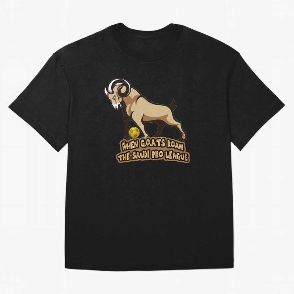 The G.O.A.T. Kings Roam the Saudi League Oversized T-Shirt Turn Football Passion into the FIFA World Cup 2026 Journey through Mbappe and Neymar Highlights, England and Germany Pride, Match Day Excitement, Supporter Culture, Golden Goals and Global