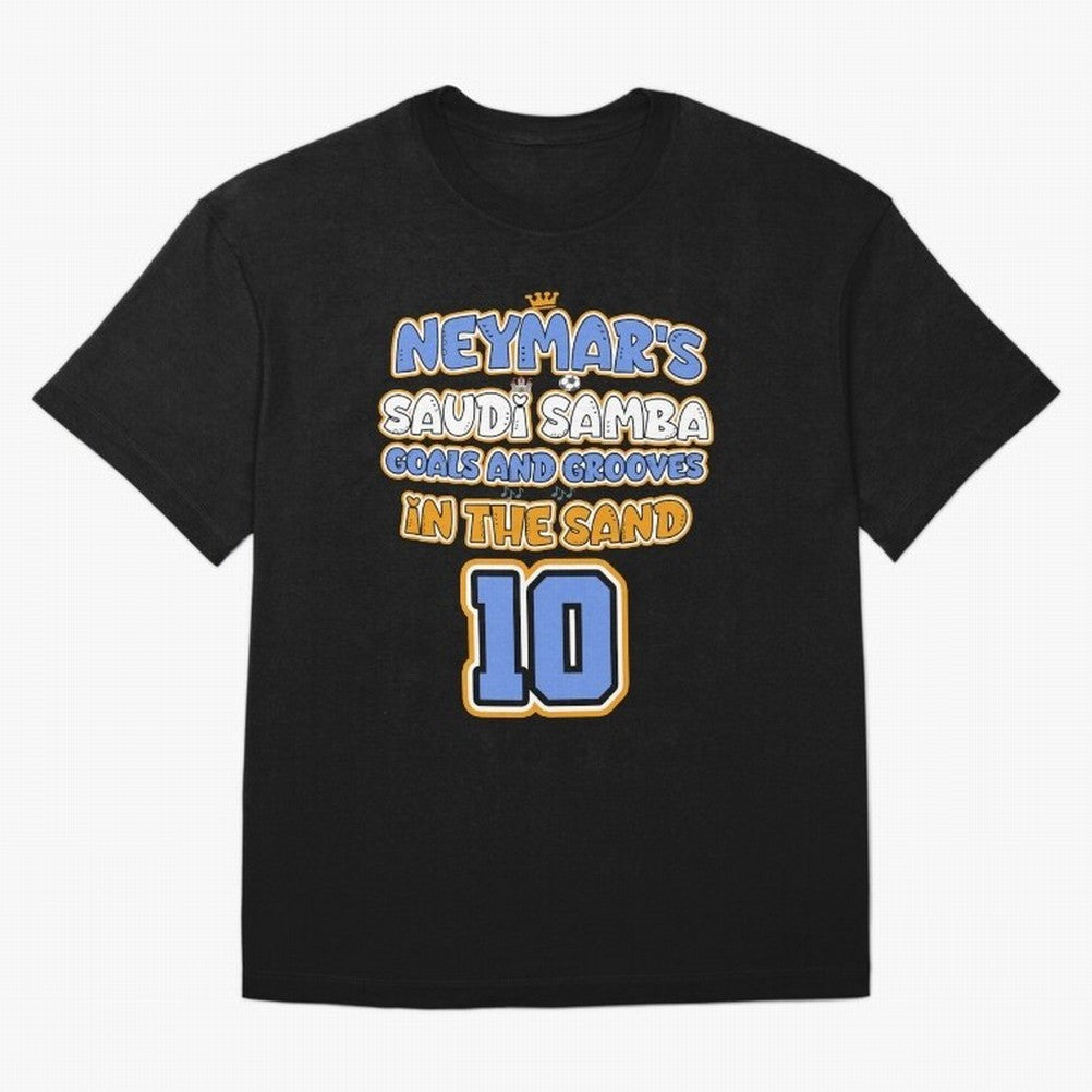 SAUDI SAMBA GOALS & GROOVES Oversized T-Shirt Follow the Final Road of the FIFA World Cup 2026 Group Stage Journey through Neymar Highlights, England Pride, Tournament Hype, Historic Matchups, Family Viewing Parties and Global Sports Pride; Perfect