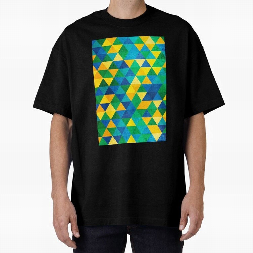 Geometric Brazil colors Classic T-Shirt Celebrate the Next Chapter of FIFA World Cup 2026 USA Canada Mexico for Fans of Messi and Brazil, Bringing Global Supporter Spirit, Legendary Goals, National Colors and Tournament Celebration; Made for