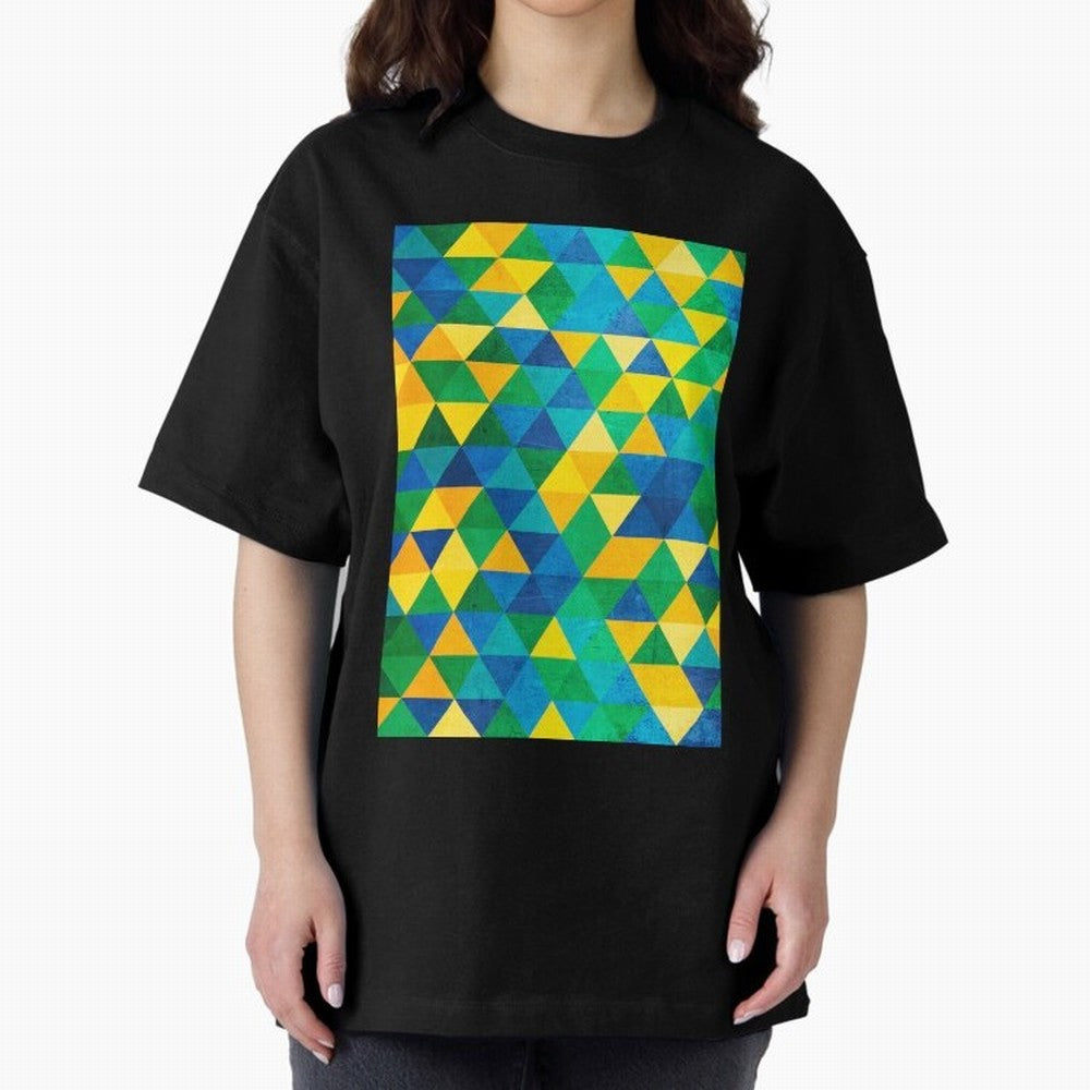Geometric Brazil colors Classic T-Shirt Celebrate the Next Chapter of FIFA World Cup 2026 USA Canada Mexico for Fans of Messi and Brazil, Bringing Global Supporter Spirit, Legendary Goals, National Colors and Tournament Celebration; Made for
