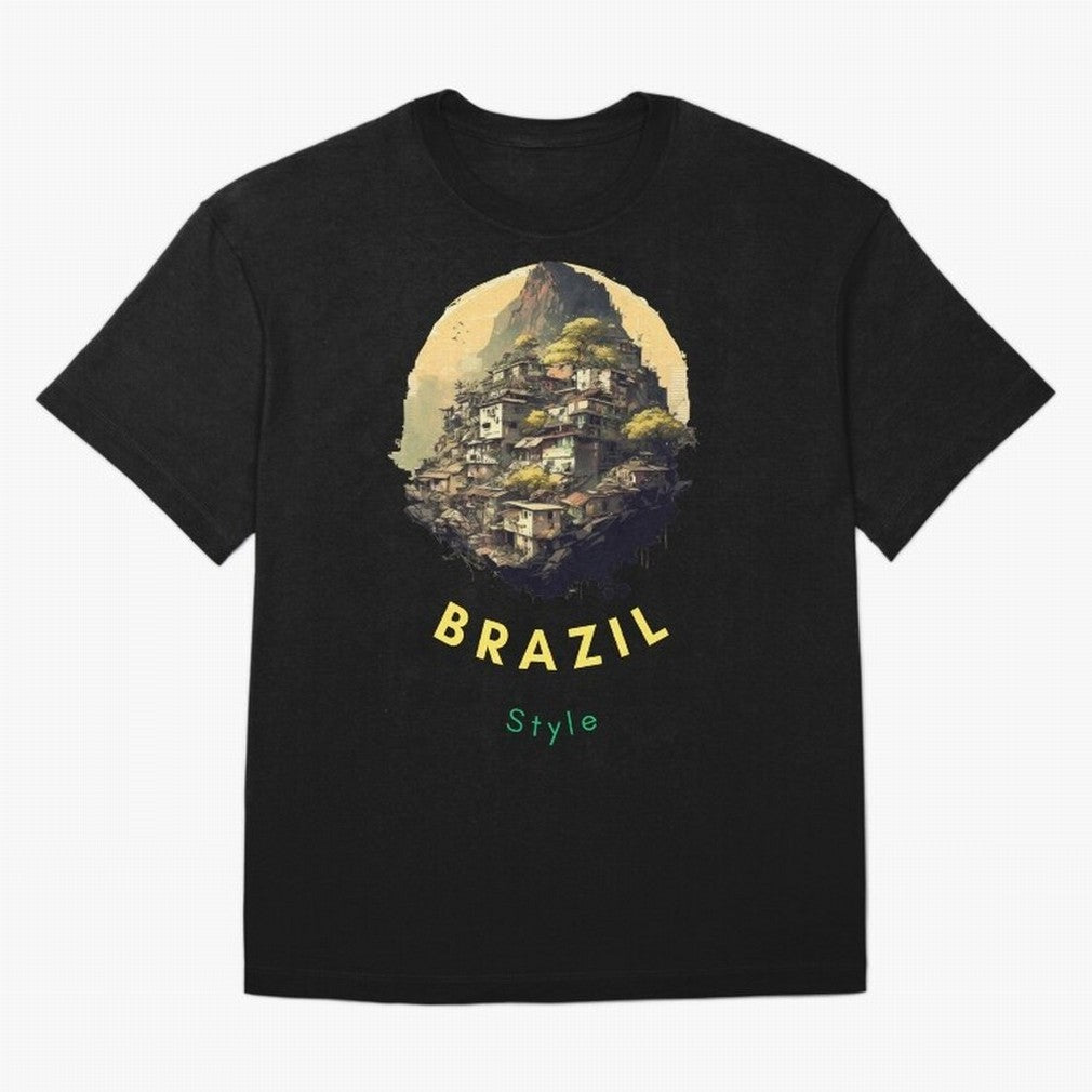 Brazil Style, Japanese Architecture Oversized T-Shirt Keep the Legacy of FIFA World Cup 2026 USA Canada Mexico for Fans of Cristiano Ronaldo, Haaland and CR7 and Brazil, Portugal and Argentina, Bringing Match Day Excitement, Supporter Culture,