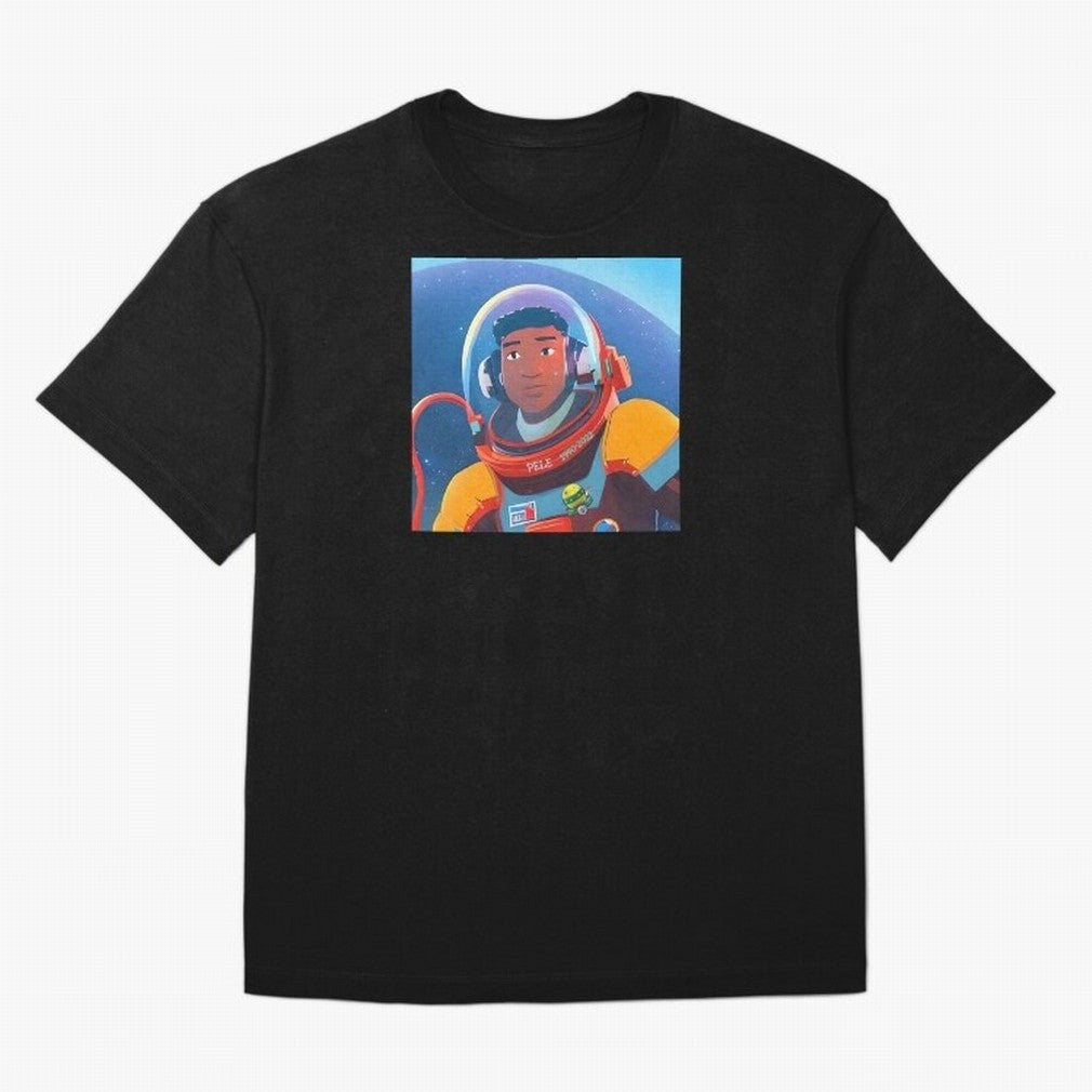 Pele in space looking game Classic T-Shirt Feel the Roar of FIFA World Cup 2026 Group Stage Driven by Messi, CR7 and Mbappe, Portugal, Spain and Germany Energy, Vintage Soccer Flavor, Modern Football Stars, National Flags and Final Night Emotion;
