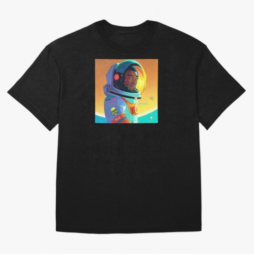 Pele in space looking game Classic T-Shirt Celebrate FIFA World Cup 2026 Spirit, Connected to England, France and Netherlands, Neymar, Global Supporter Spirit, Legendary Goals, National Colors and Tournament Celebration; Great for Watch Parties,