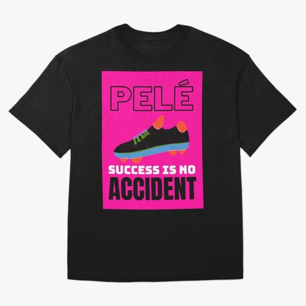 Pele Quote Success Is No Accident Graphic Classic T-Shirt Celebrate Global Passion for FIFA World Cup 2026 Group Stage Built around Haaland and Mbappe, Spain Energy, Stadium Chants, National Pride, Trophy Dreams and Unforgettable Football Memories;