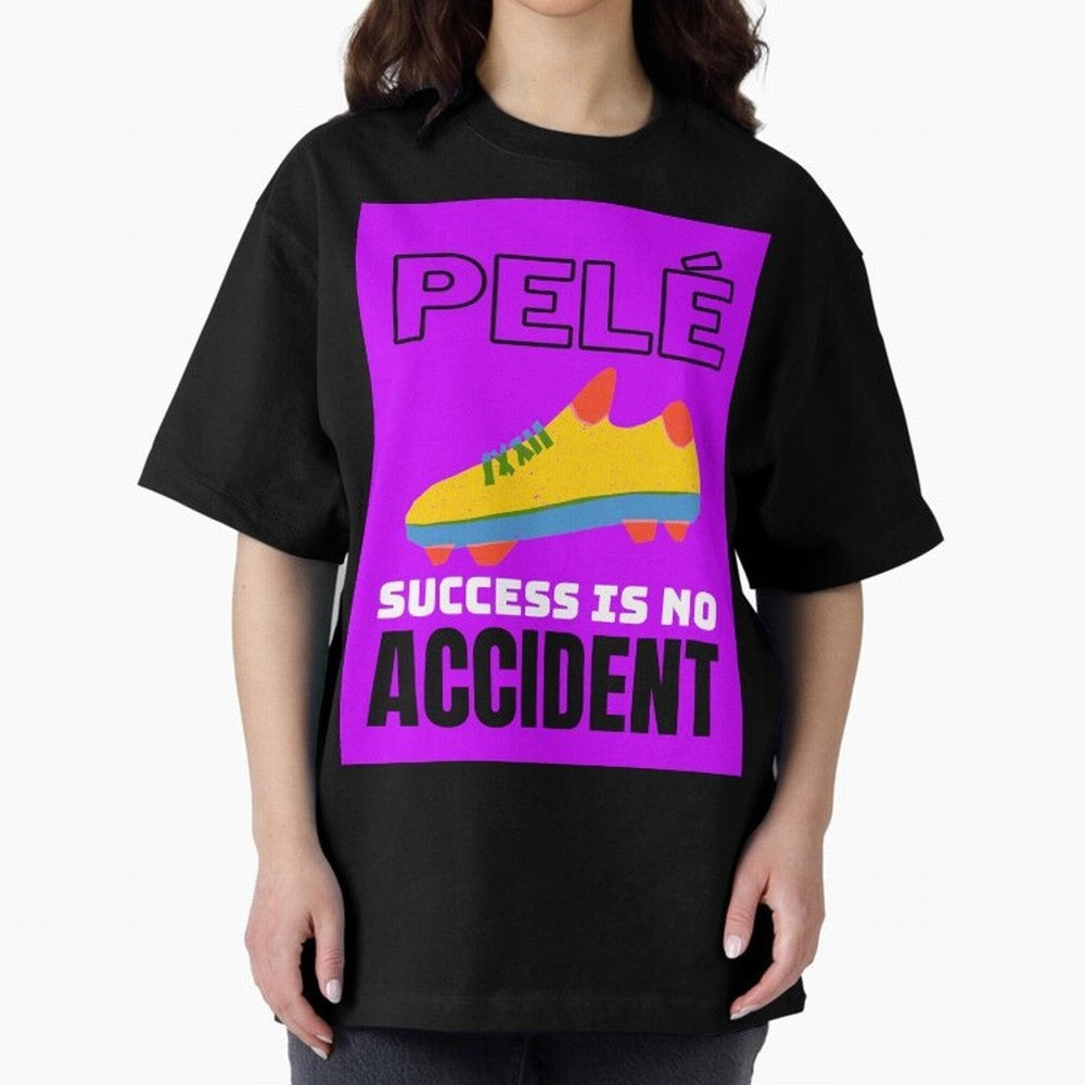 Pele Quote Success Is No Accident Graphic Classic T-Shirt Show Your Love for the FIFA World Cup 2026 USA Canada Mexico Journey through Neymar, Haaland and Cristiano Ronaldo Highlights, Portugal Pride, Stadium Chants, National Pride, Trophy Dreams