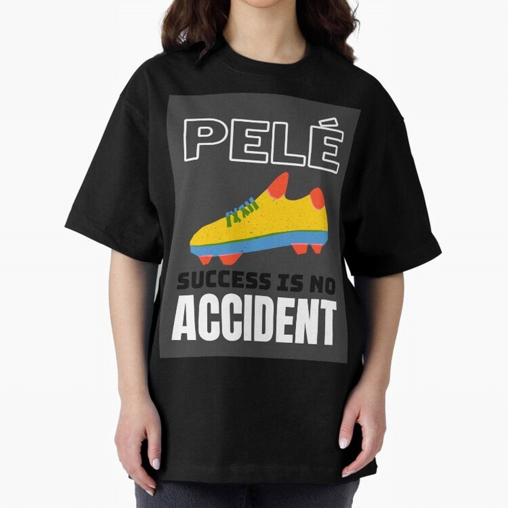 Pele Quote Success Is No Accident Graphic Classic T-Shirt Enjoy the FIFA World Cup 2026 USA Canada Mexico Journey through Cristiano Ronaldo Highlights, England, France and Netherlands Pride, Classic Soccer Heritage, Championship Pressure, Fan