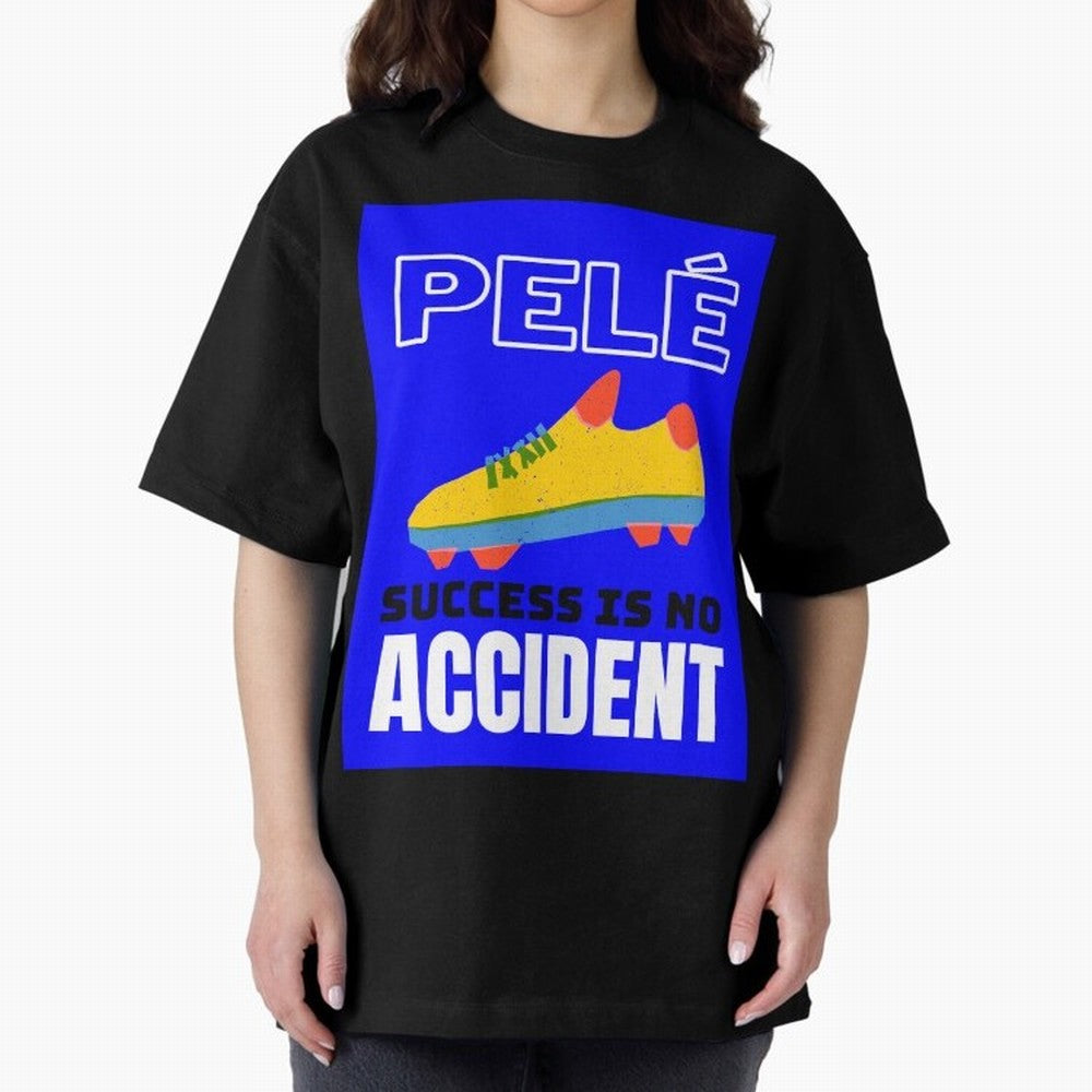 Pele Quote Success Is No Accident Graphic Classic T-Shirt Celebrate the Biggest Stage of Match Day Hype around FIFA World Cup 2026, Messi, CR7 and Mbappe, France and Portugal, Tournament Hype, Historic Matchups, Family Viewing Parties and Global