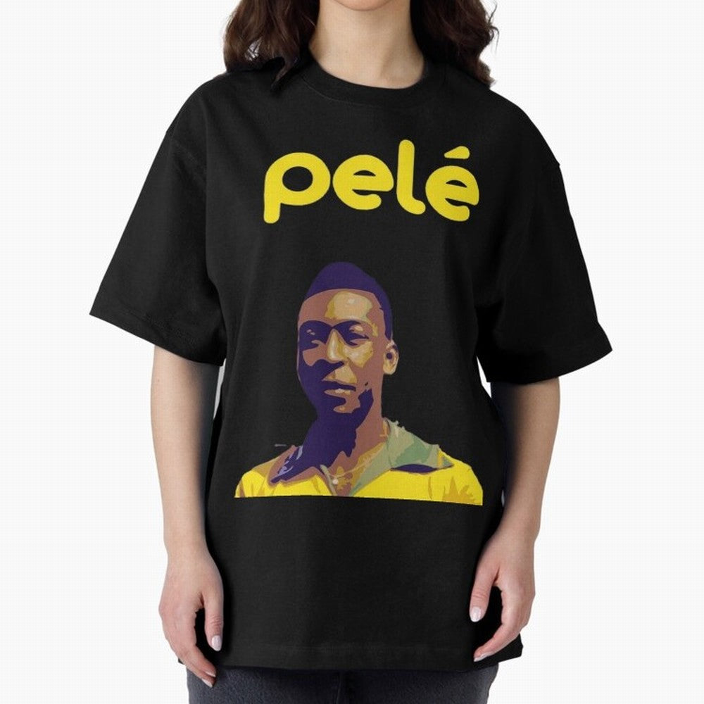 RIP Pel¨¦ Oversized T-Shirt Represent Football Lovers during FIFA World Cup 2026 USA Canada Mexico for Fans of Haaland and Brazil, Bringing Global Supporter Spirit, Legendary Goals, National Colors and Tournament Celebration; Great for Supporters