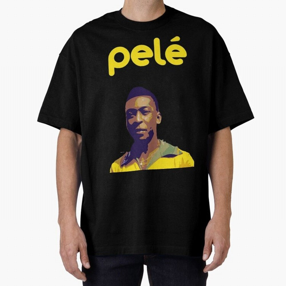 RIP Pel¨¦ Oversized T-Shirt Represent Football Lovers during FIFA World Cup 2026 USA Canada Mexico for Fans of Haaland and Brazil, Bringing Global Supporter Spirit, Legendary Goals, National Colors and Tournament Celebration; Great for Supporters