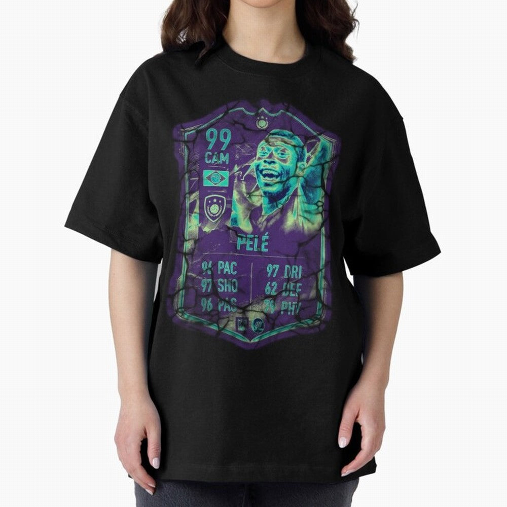 Pele Oversized T-Shirt Make Memories around FIFA World Cup 2026 USA Canada Mexico Spirit, Filled with France, Mbappe and Neymar, Football Festival Excitement, Trophy Ambitions, Country Rivalries and Star Player Buzz; Created for Match Day Parties,