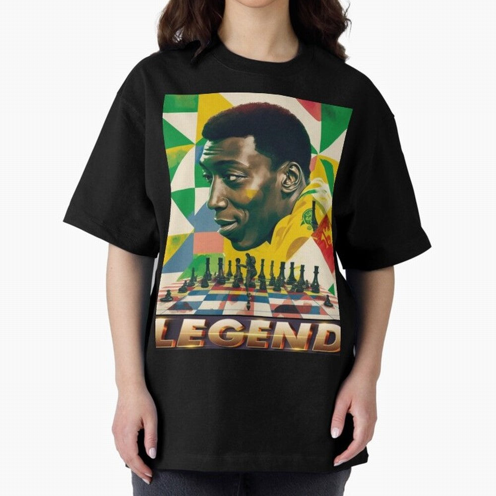 Signed Pele Shirt Oversized T-Shirt Show Your Stadium Side during FIFA World Cup 2026 Spirit, Filled with Argentina, Neymar, Haaland and Cristiano Ronaldo, Soccer Culture, Superstar Moments, National Team Dreams and Competitive Fire; Great for