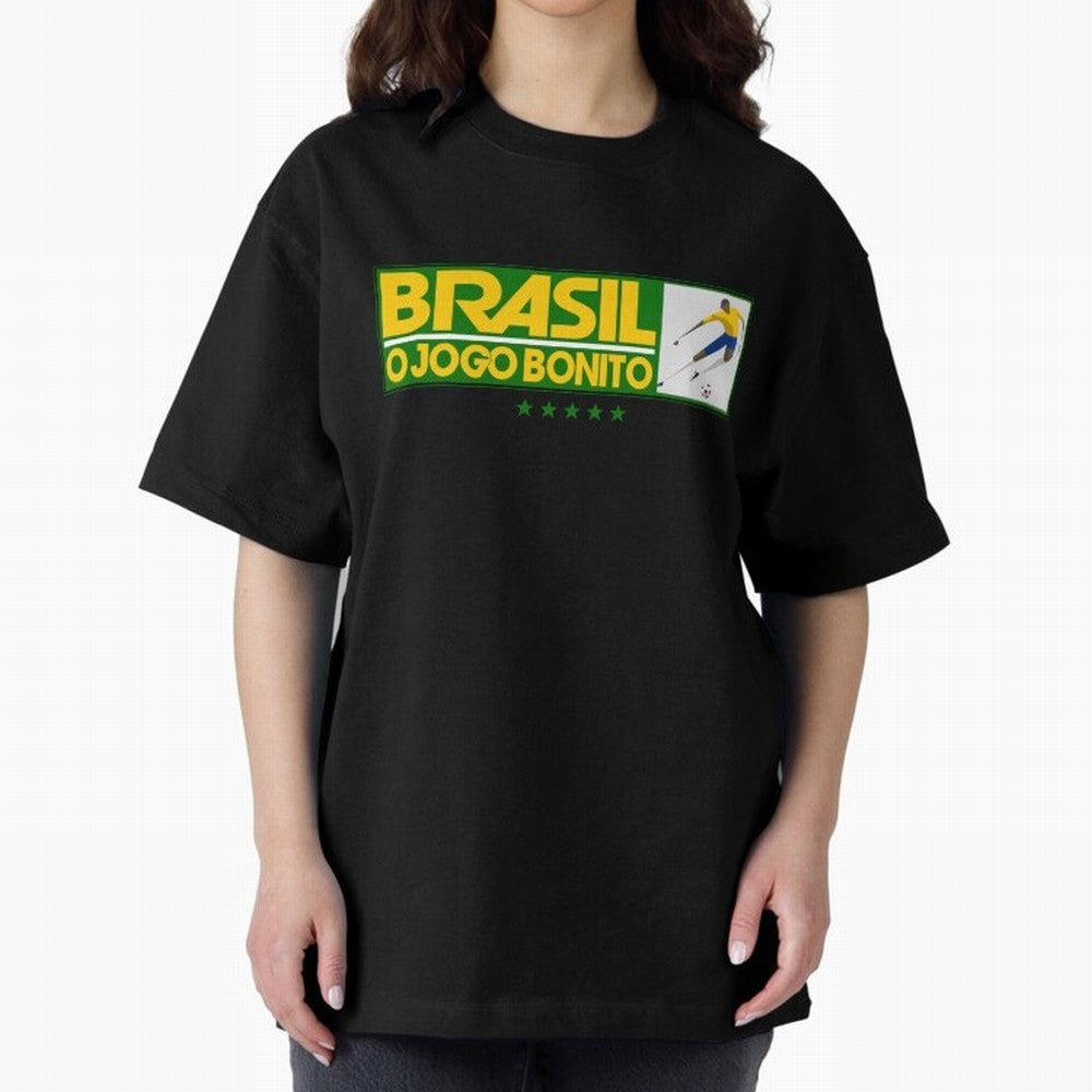 O jogo bonito Oversized T-Shirt Enjoy the Biggest Football Party of the FIFA World Cup 2026 Journey through Neymar Highlights, Argentina Pride, Match Day Excitement, Supporter Culture, Golden Goals and Global Football Passion; Ideal for Football