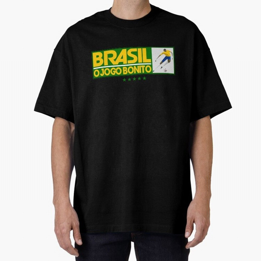 O jogo bonito Oversized T-Shirt Enjoy the Biggest Football Party of the FIFA World Cup 2026 Journey through Neymar Highlights, Argentina Pride, Match Day Excitement, Supporter Culture, Golden Goals and Global Football Passion; Ideal for Football