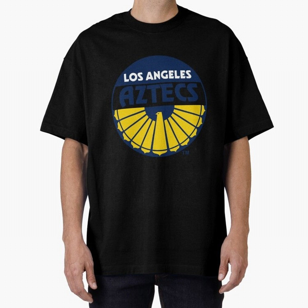 LA AZTECS200 Oversized T-Shirt Refresh the FIFA World Cup 2026 Group Stage Journey through CR7 and Messi Highlights, Germany Pride, Stadium Chants, National Pride, Trophy Dreams and Unforgettable Football Memories; Ideal for Fans Who Follow Messi,