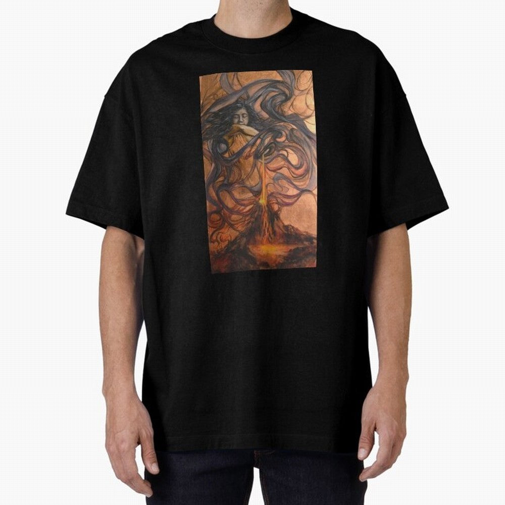 Pele Hawaiian Fire and Volcano Goddess painting Essential T-Shirt Bring Champion Energy into FIFA World Cup 2026 USA Canada Mexico Inspired by CR7 and Messi, England, France and Netherlands Energy, Stadium Memories, Football Loyalty, International