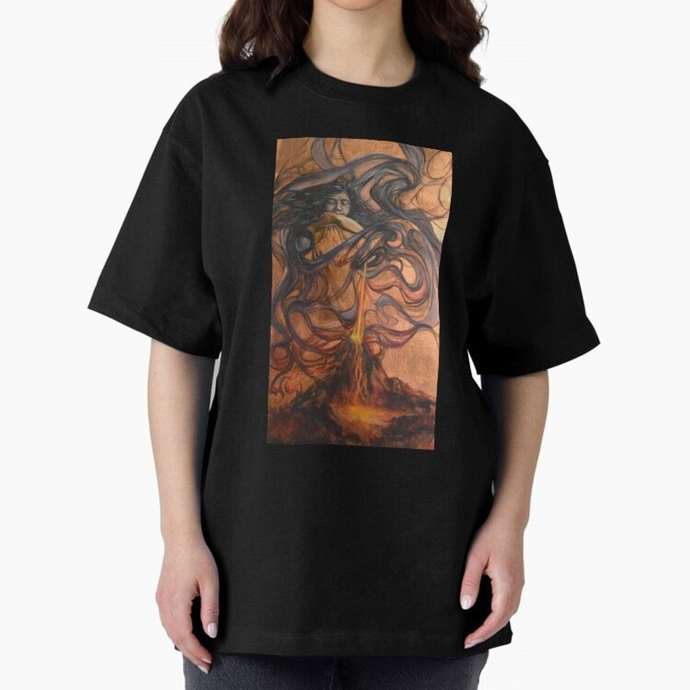 Pele Hawaiian Fire and Volcano Goddess painting Essential T-Shirt Bring Champion Energy into FIFA World Cup 2026 USA Canada Mexico Inspired by CR7 and Messi, England, France and Netherlands Energy, Stadium Memories, Football Loyalty, International