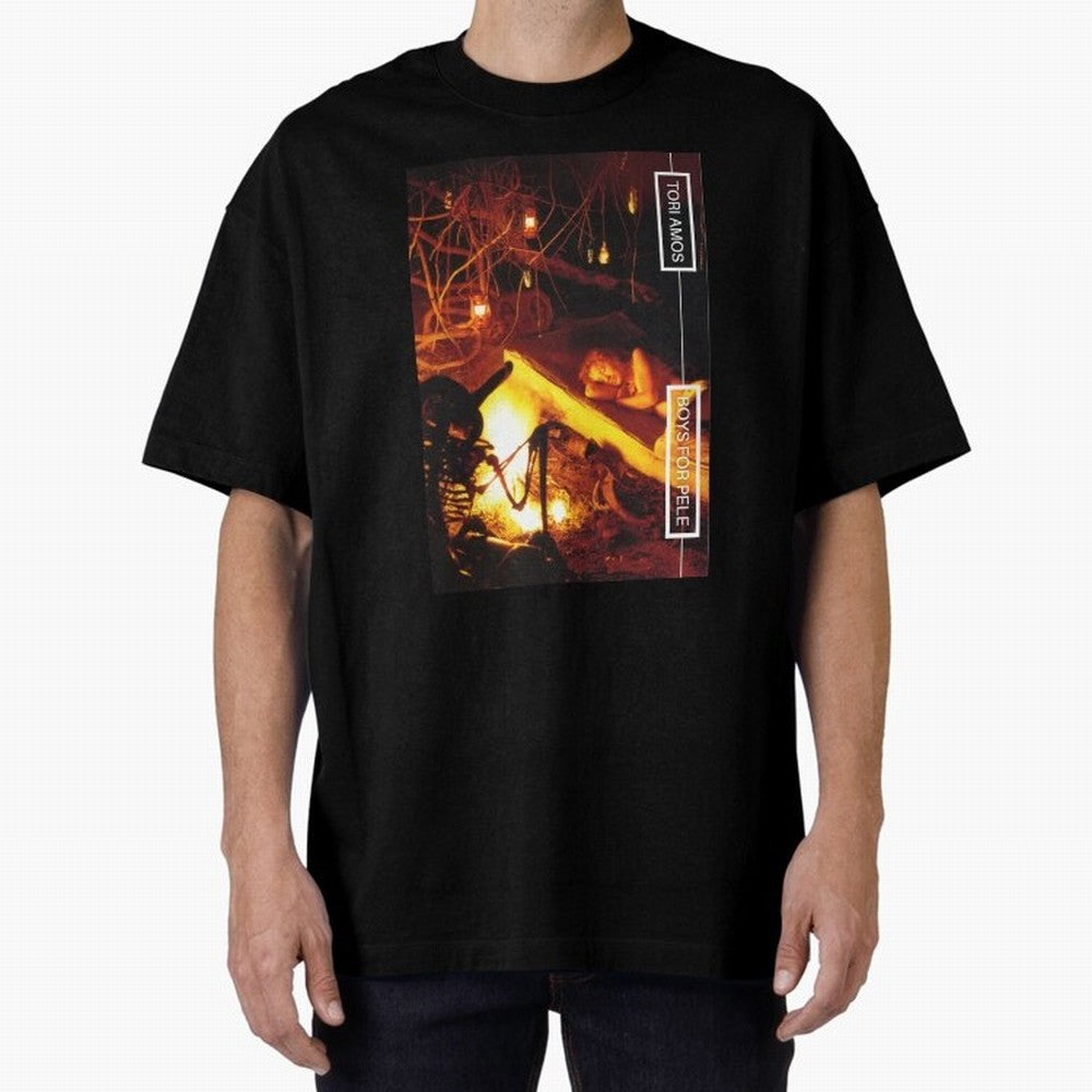 Tori Amos Boys For Pele Promo Alt Cover Album Art Fireside202 Oversized T-Shirt Celebrate the Magic of FIFA World Cup 2026 Group Stage for Fans of Neymar and France and Portugal, Bringing Worldwide Fan Energy, Dramatic Goals, Stadium Lights and