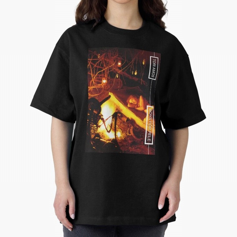 Tori Amos Boys For Pele Promo Alt Cover Album Art Fireside202 Oversized T-Shirt Celebrate the Magic of FIFA World Cup 2026 Group Stage for Fans of Neymar and France and Portugal, Bringing Worldwide Fan Energy, Dramatic Goals, Stadium Lights and