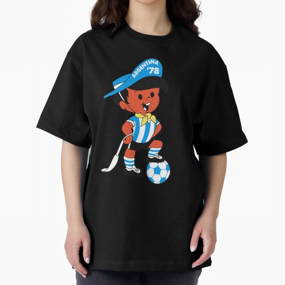 Argentina 78 Mascot Print1 Essential T-Shirt Build FIFA World Cup 2026 USA Canada Mexico Spirit, Filled with Brazil, Portugal and Argentina, Messi, Goal Celebration Energy, Supporter Heritage, Football Icons and Worldwide Tournament Joy; Made for