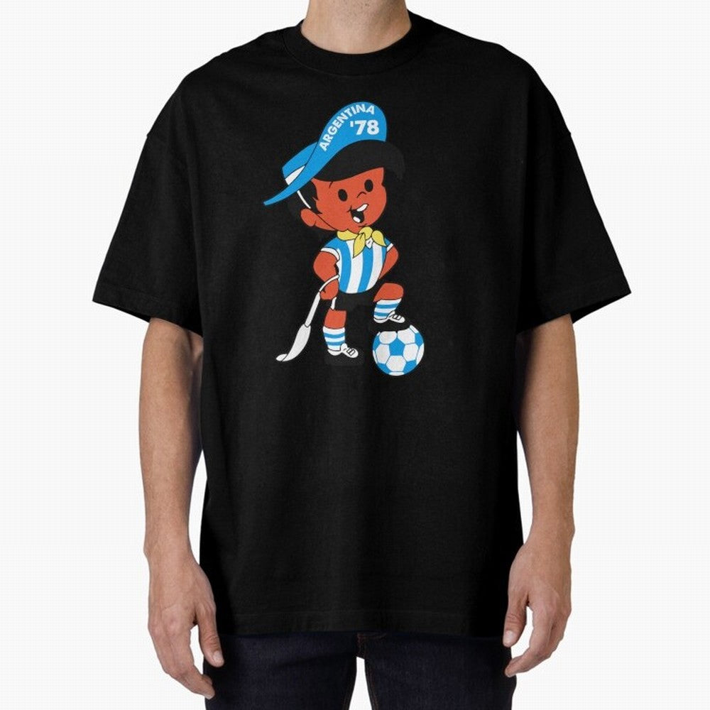 Argentina 78 Mascot Print1 Essential T-Shirt Build FIFA World Cup 2026 USA Canada Mexico Spirit, Filled with Brazil, Portugal and Argentina, Messi, Goal Celebration Energy, Supporter Heritage, Football Icons and Worldwide Tournament Joy; Made for