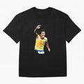 Legends of The Beautiful Game Cartoon Collection Legends Arthur Zico 2 Cartoon Artwork134 Oversized T-Shirt Make the Season About FIFA World Cup 2026 USA Canada Mexico Capturing CR7, France Energy, Football Festival Excitement, Trophy Ambitions,