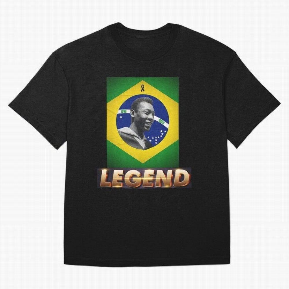 Signed Pele Shirt Classic T-Shirt Make Memories around the FIFA World Cup 2026 USA Canada Mexico Journey through Neymar, Haaland and Cristiano Ronaldo Highlights, England, France and Netherlands Pride, Sports Nostalgia, International Competition,