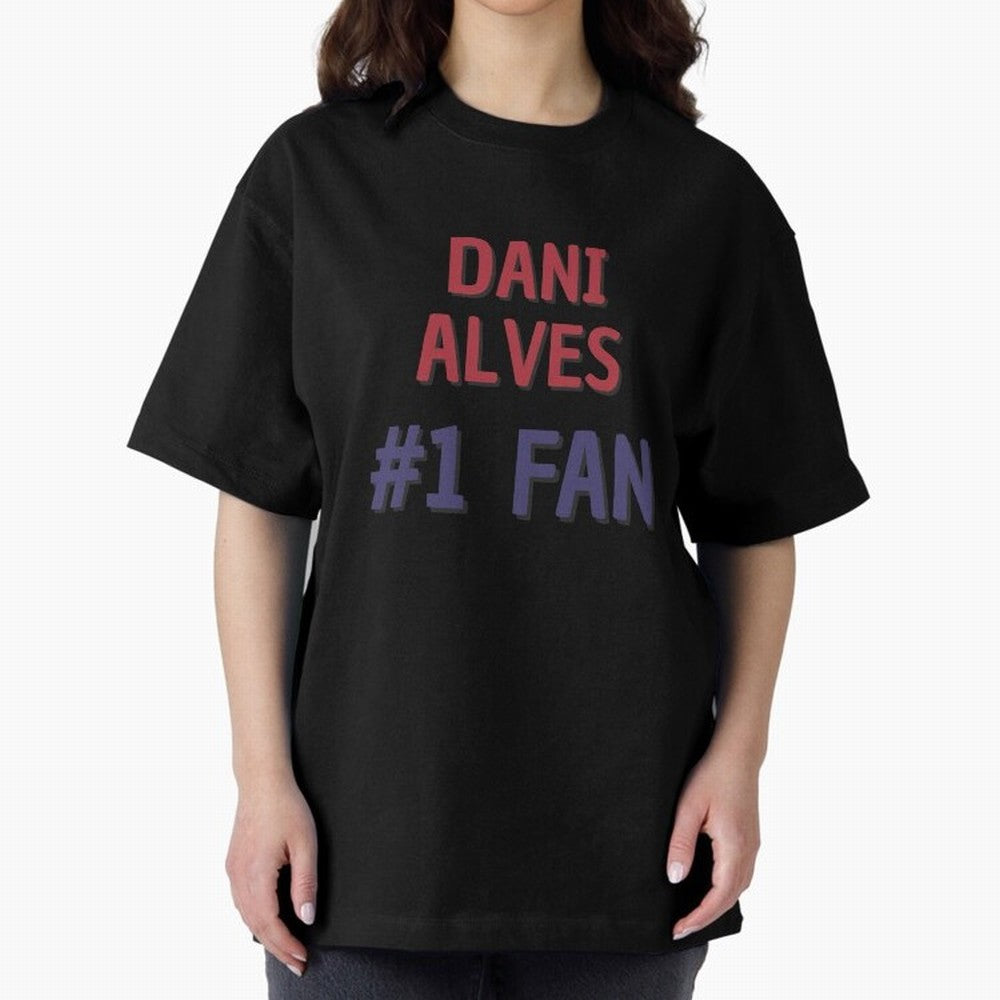 Dani Alves - #1 Fan Essential T-Shirt Cheer for FIFA World Cup 2026 Spirit, Highlighting England, Messi, CR7 and Mbappe, Championship Spirit, Famous Goals, Roaring Crowds and International Football Unity; Perfect for Supporters Who Want Bold