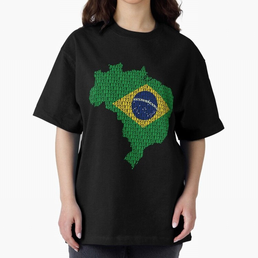 Map of Brazil (Brasil) Classic T-Shirt Show Match Day Excitement for FIFA World Cup 2026 Group Stage Spirit, Celebrating Spain, Mbappe, Soccer Culture, Superstar Moments, National Team Dreams and Competitive Fire; Great for Supporters Who Love