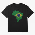 Map of Brazil (Brasil) Classic T-Shirt Show Match Day Excitement for FIFA World Cup 2026 Group Stage Spirit, Celebrating Spain, Mbappe, Soccer Culture, Superstar Moments, National Team Dreams and Competitive Fire; Great for Supporters Who Love