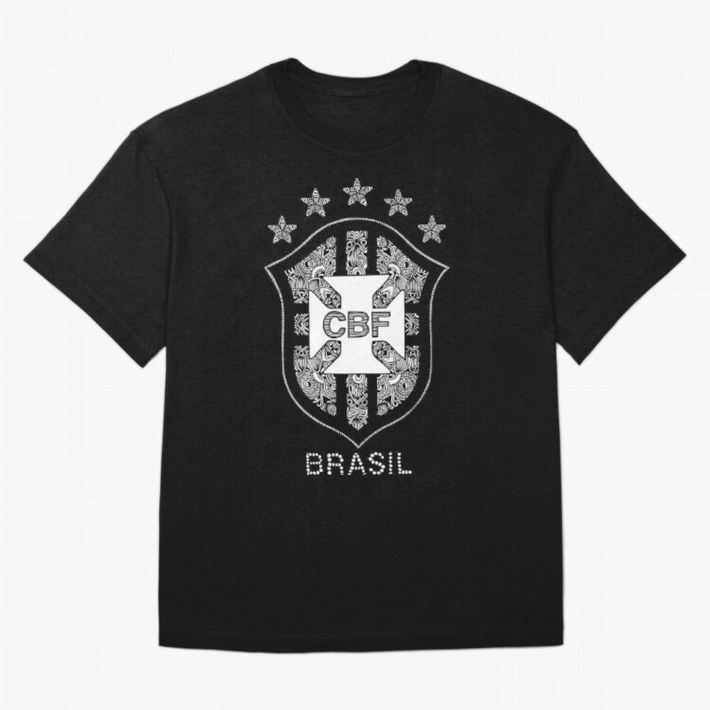 BRASIL NATIONAL FOOTBALL TEAM LOGO Oversized T-Shirt Elevate Match Day Hype around FIFA World Cup 2026 USA Canada Mexico, CR7 and Messi, England, Fan Favorite Moments, National Team Passion, Big Match Drama and Soccer History; Built for Supporters