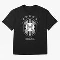 BRASIL NATIONAL FOOTBALL TEAM LOGO Oversized T-Shirt Elevate Match Day Hype around FIFA World Cup 2026 USA Canada Mexico, CR7 and Messi, England, Fan Favorite Moments, National Team Passion, Big Match Drama and Soccer History; Built for Supporters