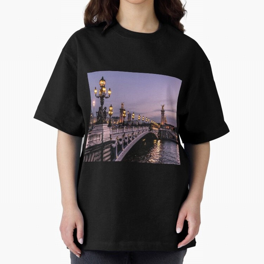 Paris view bridge Premium T-Shirt Bring FIFA World Cup 2026 Group Stage Connected to Cristiano Ronaldo, Haaland and CR7, France and Portugal Energy, Football Passion, Legendary Performances, Festival Vibes and Supporter Community; Built for