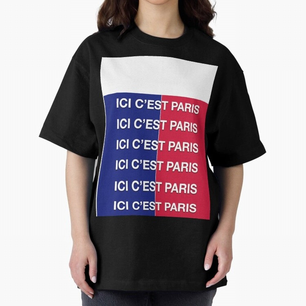 ICI C'EST PARIS Graphic T-Shirt Celebrate the Next Chapter of FIFA World Cup 2026 Group Stage Connected to Messi, France and Portugal Energy, Stadium Memories, Football Loyalty, International Chants and Championship Tradition; Perfect for