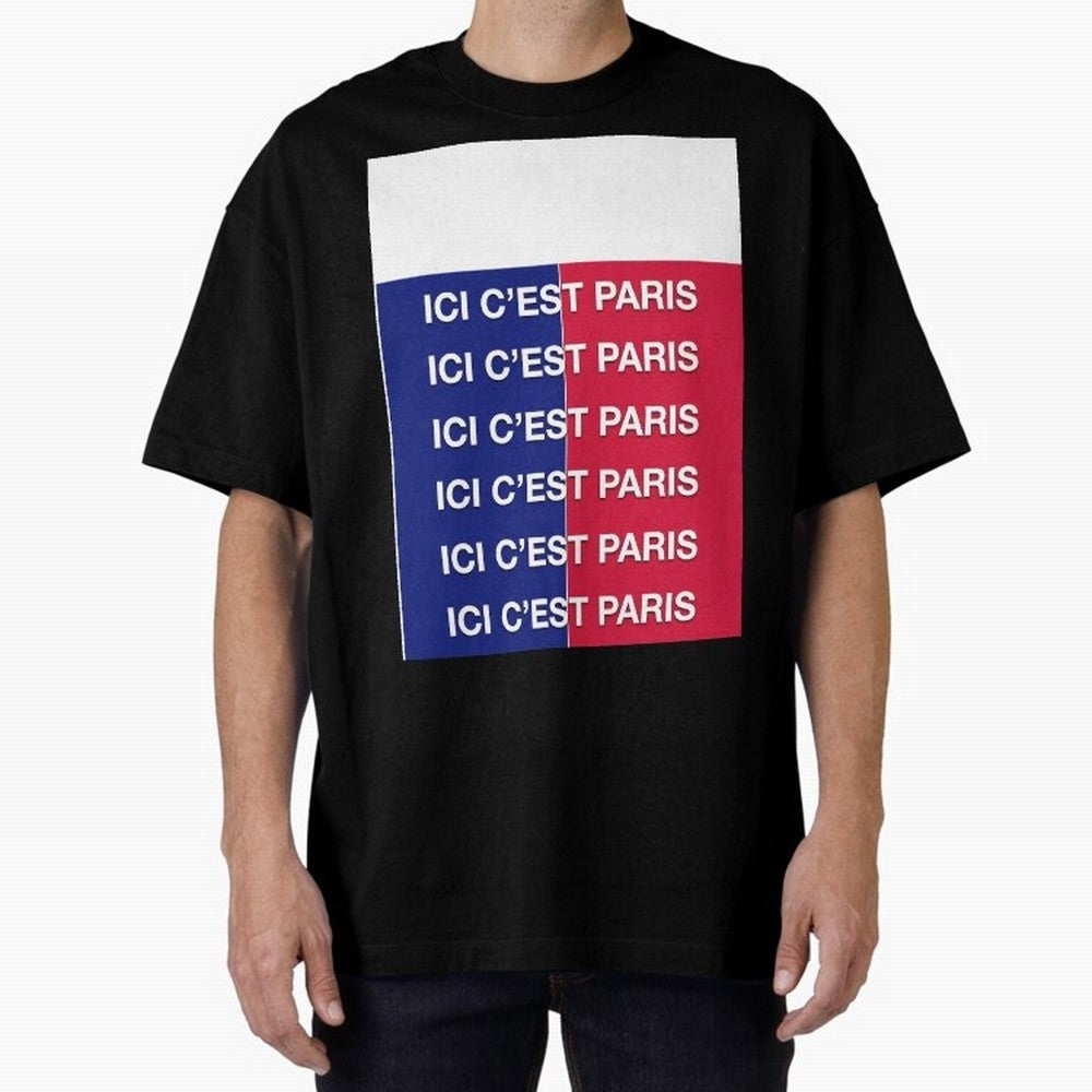 ICI C'EST PARIS Graphic T-Shirt Celebrate the Next Chapter of FIFA World Cup 2026 Group Stage Connected to Messi, France and Portugal Energy, Stadium Memories, Football Loyalty, International Chants and Championship Tradition; Perfect for