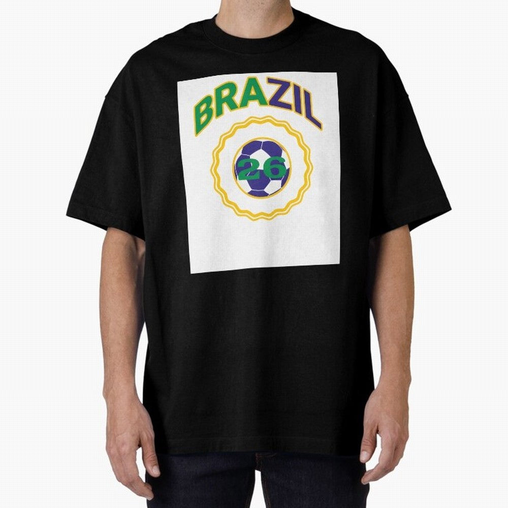 brazil 2026 world cup soccer badge Premium T-Shirt Honor the Football Icons of Global Football Passion for FIFA World Cup 2026 USA Canada Mexico, with Cristiano Ronaldo, Haaland and CR7, Portugal, Champion Mindset, Group Stage Buzz, Knockout