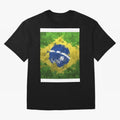 Brasilian Flag Face Mask Graphic T-Shirt Embrace FIFA World Cup 2026 Group Stage for Fans of Cristiano Ronaldo and Argentina, Bringing Football History, Final Match Energy, Crowd Noise and Once in a Lifetime Moments; Perfect for Fans, Collectors,