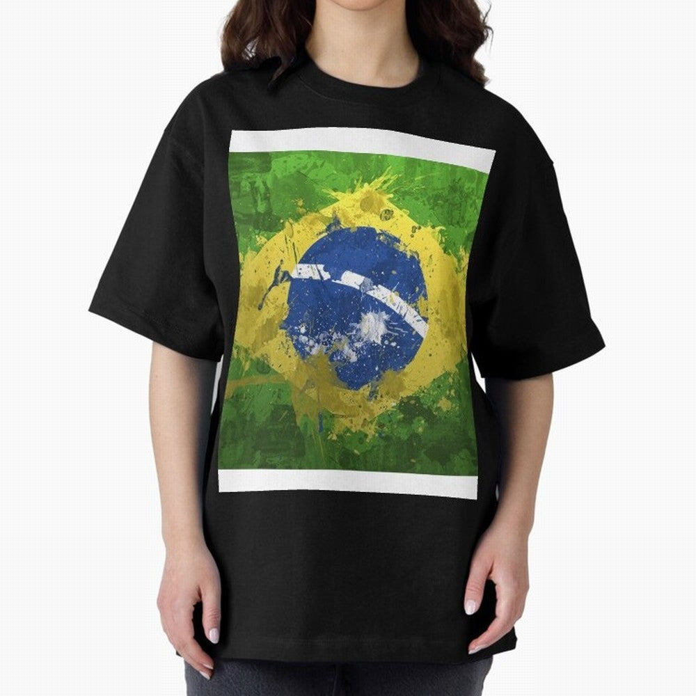 Brasilian Flag Face Mask Graphic T-Shirt Embrace FIFA World Cup 2026 Group Stage for Fans of Cristiano Ronaldo and Argentina, Bringing Football History, Final Match Energy, Crowd Noise and Once in a Lifetime Moments; Perfect for Fans, Collectors,
