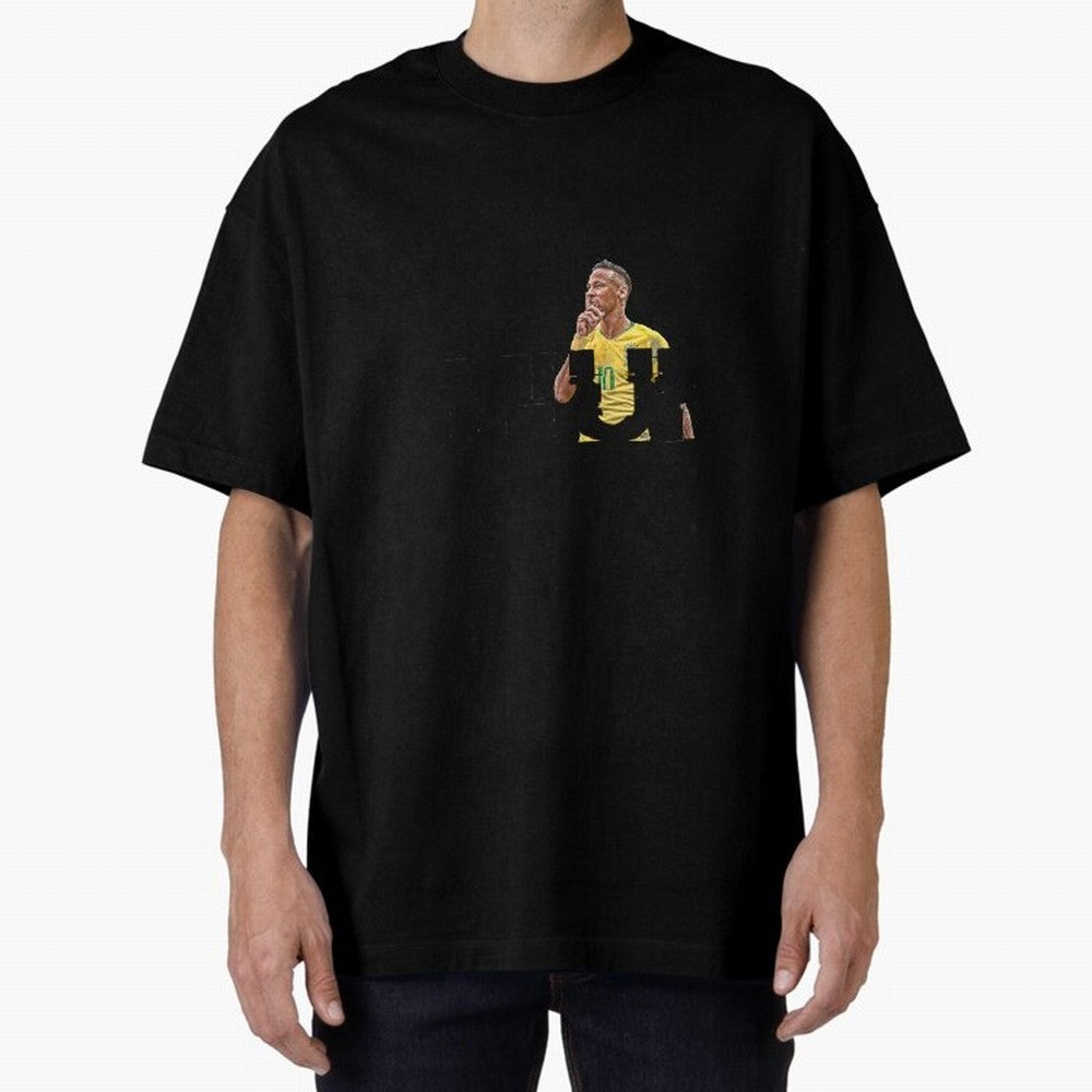NEYMAR NEVER GIVE UP Premium T-Shirt Keep the Legacy of FIFA World Cup 2026 with Haaland and Mbappe, Brazil, Portugal and Argentina Energy, Goal Celebration Energy, Supporter Heritage, Football Icons and Worldwide Tournament Joy; Created for Match