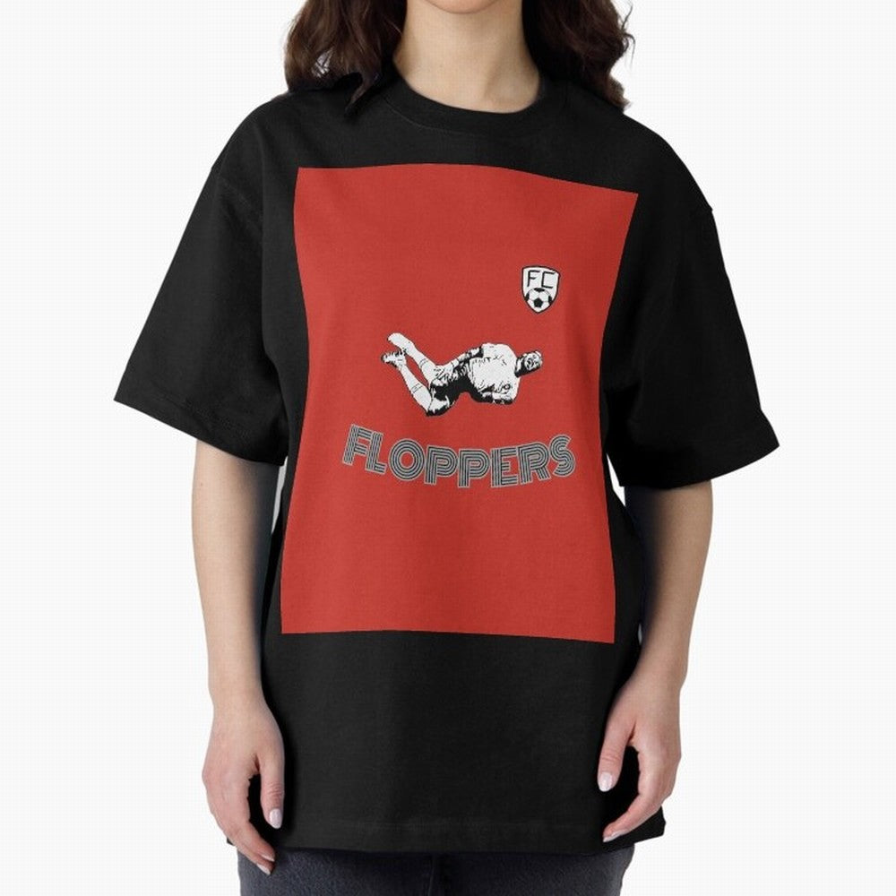 Floppers FC - Unique and Original Design Graphic T-Shirt Join Match Day Hype around FIFA World Cup 2026, Haaland and Mbappe, England, Championship Spirit, Famous Goals, Roaring Crowds and International Football Unity; Built for Supporters Chasing
