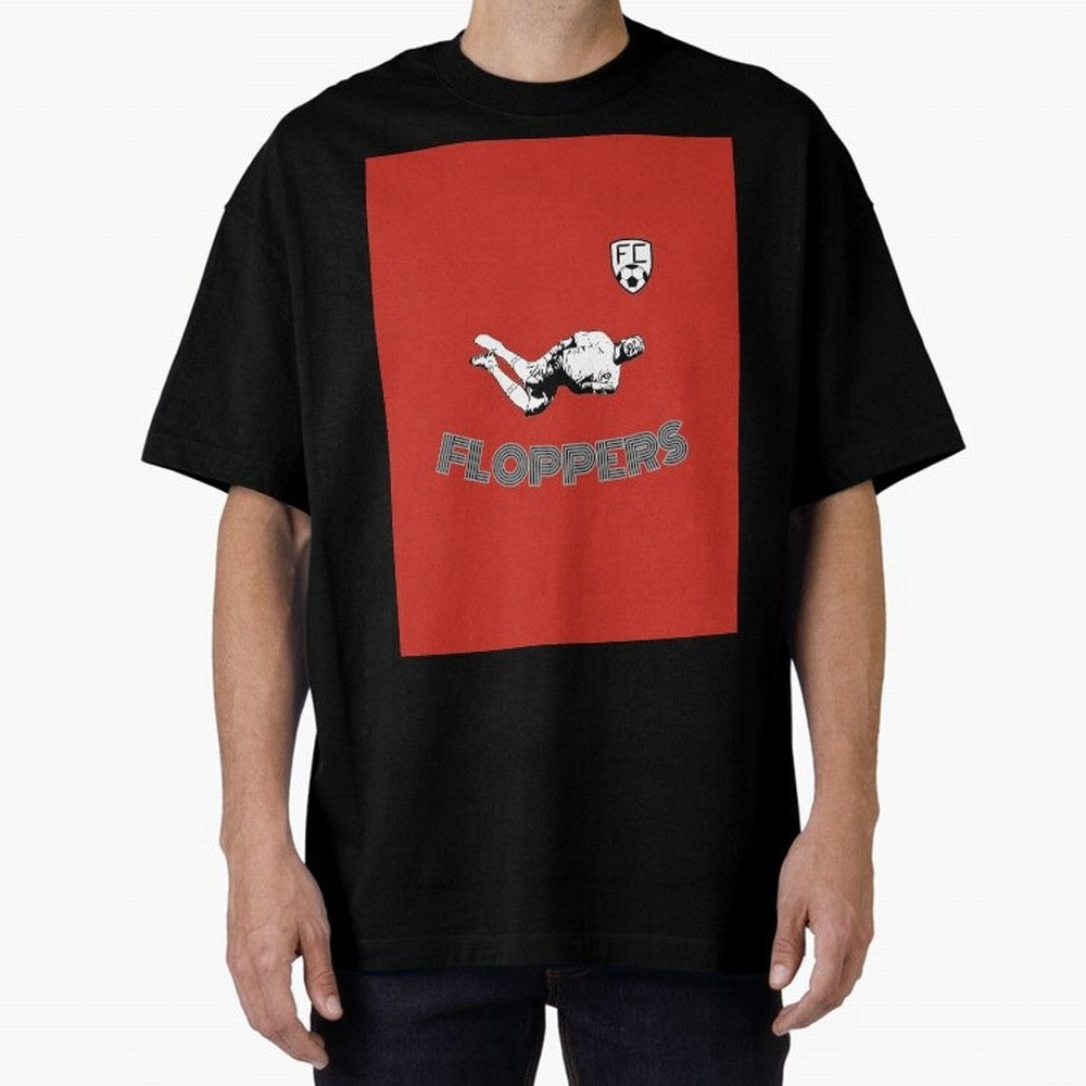 Floppers FC - Unique and Original Design Graphic T-Shirt Join Match Day Hype around FIFA World Cup 2026, Haaland and Mbappe, England, Championship Spirit, Famous Goals, Roaring Crowds and International Football Unity; Built for Supporters Chasing