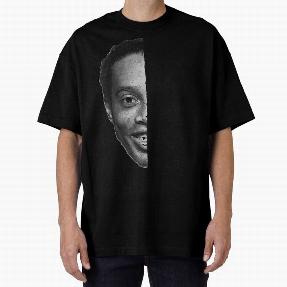 ''Football is about joy.'' Sticker - Ronaldinho Premium T-Shirt Cheer through Every Moment of Global Football Passion for FIFA World Cup 2026 Group Stage, Built around Messi, Brazil, Portugal and Argentina, Goal Celebration Energy, Supporter