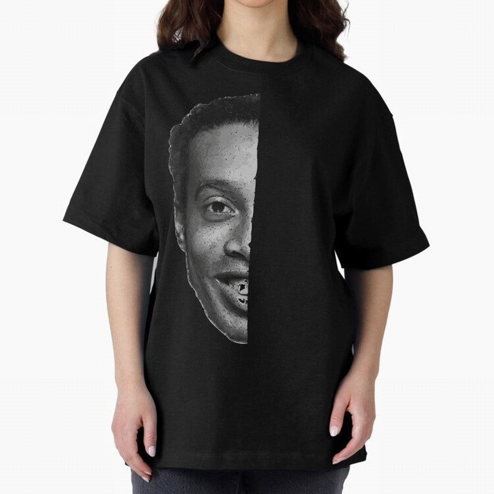 ''Football is about joy.'' Sticker - Ronaldinho Premium T-Shirt Cheer through Every Moment of Global Football Passion for FIFA World Cup 2026 Group Stage, Built around Messi, Brazil, Portugal and Argentina, Goal Celebration Energy, Supporter