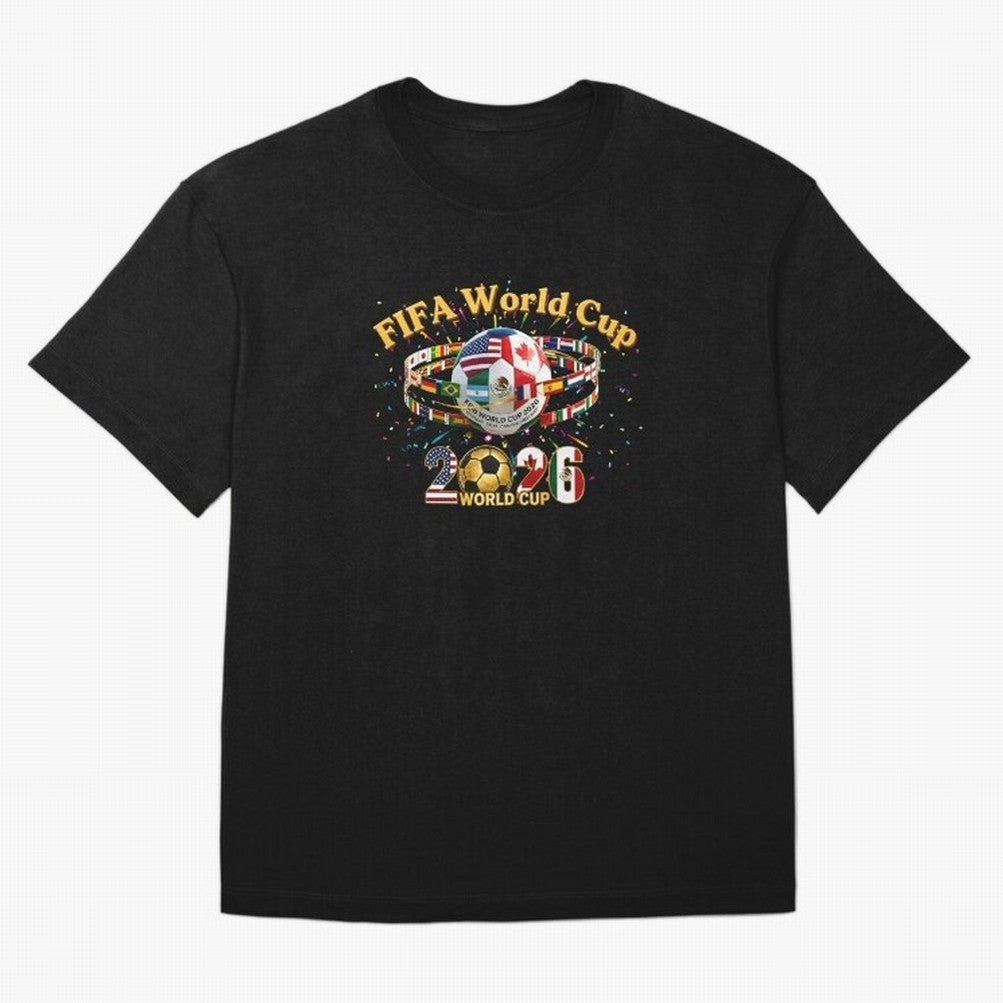 2026 World Cup Soccer World Flags Stadium Graphic Classic T-Shirt Celebrate Football Heritage in FIFA World Cup 2026 USA Canada Mexico Spirit, Featuring France, Neymar, Supporter Pride, Iconic Celebrations, Legendary Names and Global Match Day