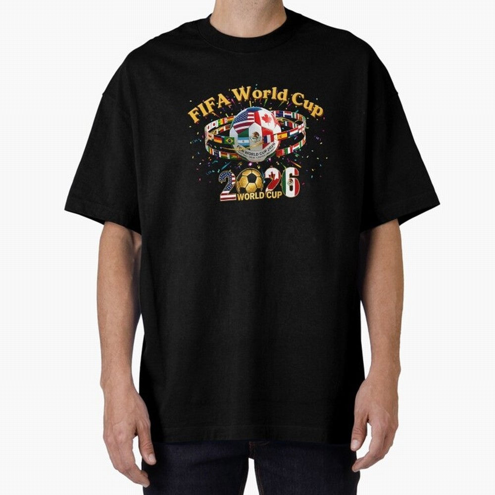 2026 World Cup Soccer World Flags Stadium Graphic Classic T-Shirt Celebrate Football Heritage in FIFA World Cup 2026 USA Canada Mexico Spirit, Featuring France, Neymar, Supporter Pride, Iconic Celebrations, Legendary Names and Global Match Day