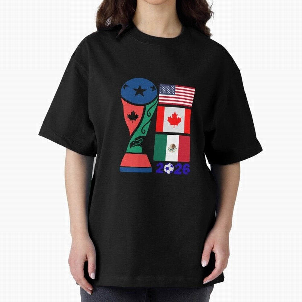 North America Football Unity 2026 Classic T-Shirt Celebrate Fan Favorites in Match Day Hype around FIFA World Cup 2026, Messi, CR7 and Mbappe, Portugal, Spain and Germany, Worldwide Fan Energy, Dramatic Goals, Stadium Lights and Championship