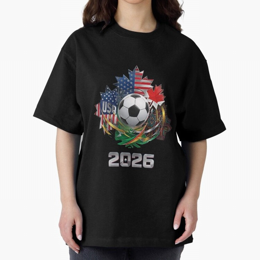 United Americas Classic T-Shirt Join the Countdown to FIFA World Cup 2026 Group Stage Spirit, with Brazil, Messi, Neymar and Mbappe, Retro Football Energy, Iconic Rivalries, Trophy Chase Drama and Stadium Atmosphere; Built for Supporters Chasing