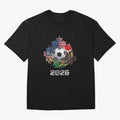 United Americas Classic T-Shirt Join the Countdown to FIFA World Cup 2026 Group Stage Spirit, with Brazil, Messi, Neymar and Mbappe, Retro Football Energy, Iconic Rivalries, Trophy Chase Drama and Stadium Atmosphere; Built for Supporters Chasing