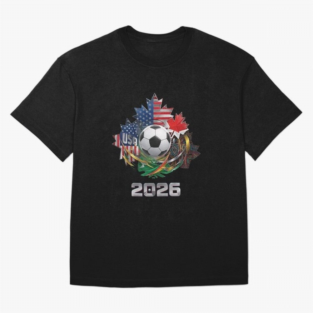 United Americas Classic T-Shirt Join the Countdown to FIFA World Cup 2026 Group Stage Spirit, with Brazil, Messi, Neymar and Mbappe, Retro Football Energy, Iconic Rivalries, Trophy Chase Drama and Stadium Atmosphere; Built for Supporters Chasing
