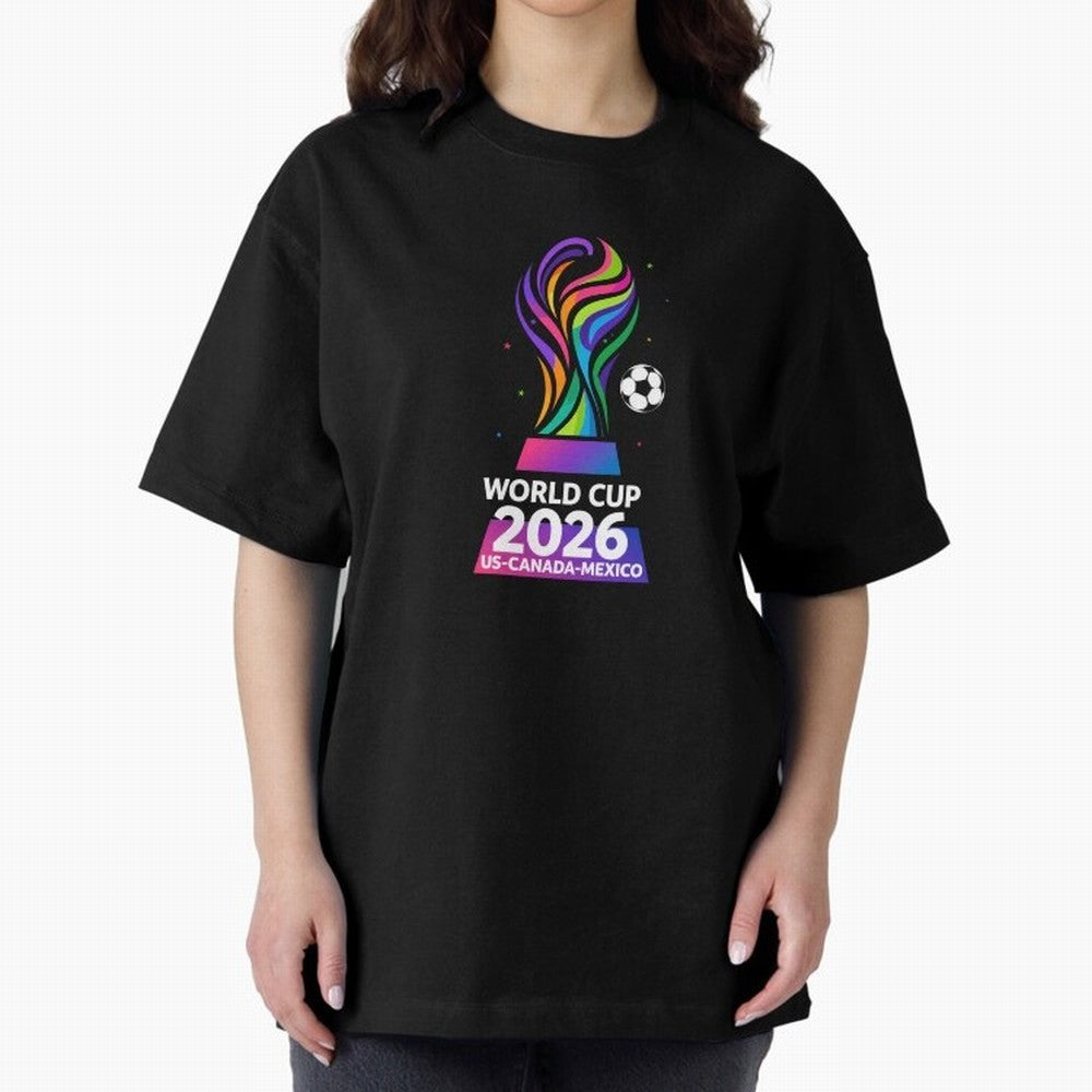 World Cup 2026 US-Canada-Mexico Soccer Trophy Classic T-Shirt Bring FIFA World Cup 2026 USA Canada Mexico Spirit, Made for England, Haaland, Vintage Soccer Flavor, Modern Football Stars, National Flags and Final Night Emotion; Made for Collectors